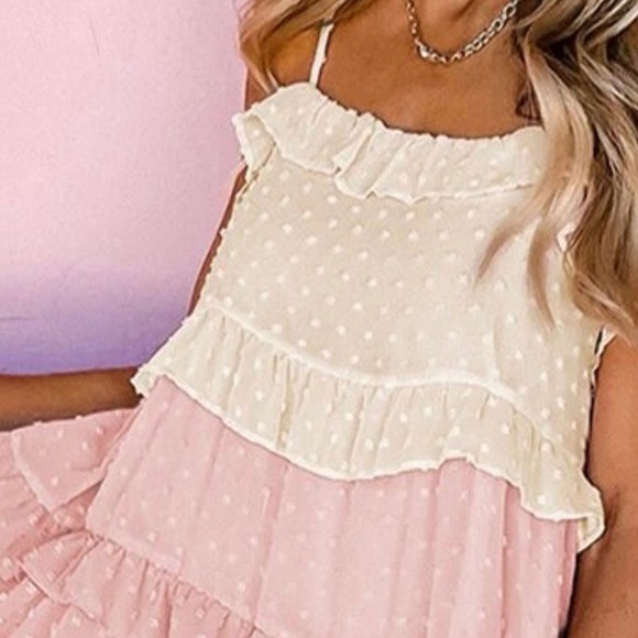 Bohemian Baby Doll Ruffle Tired Casual Midi Dress - Picture 5 of 6